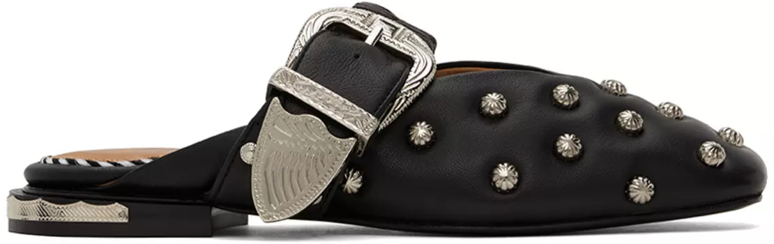 Тапочки с заклепками Toga Pulla, черный