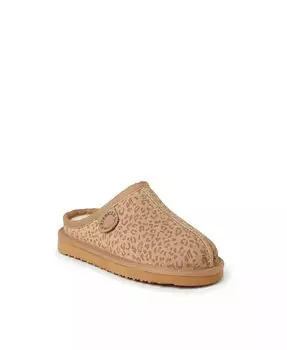 Тапочки-сабо Little Girls Fireside by Dempsey из натуральной овчины Dearfoams, мультиколор