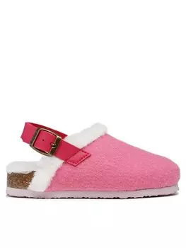 Тапочки детские Scholl с искусственным мехом, розовый