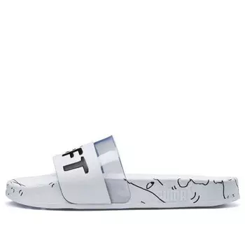 Тапочки shantell martin x leadcat slide 'white black' Puma, белый