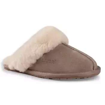 Тапочки Shelley из овчины и шерсти Aus Wooli Australia, серебро