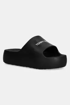 Тапочки-шлепанцы TJW FLATFORM POOL SLIDE ESS Tommy Jeans, черный