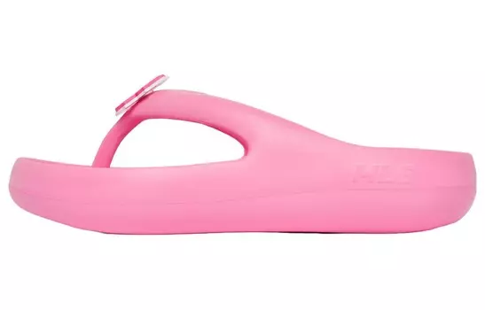 Тапочки Шлепанцы Унисекс Пудра Mlb