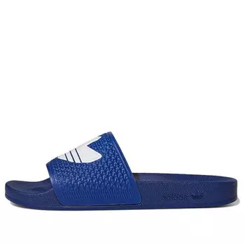 Тапочки shmoofoil slides 'victory blue' Adidas, синий