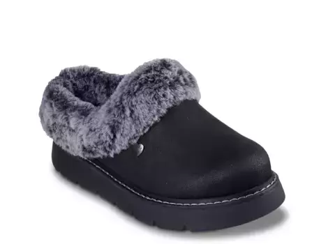 Тапочки Skechers BOBS Keepsakes Lite Cozy Blend — женские, черные