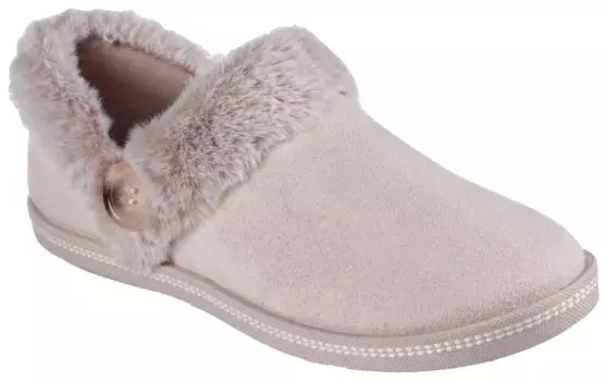Тапочки Skechers "COSY CAMPFIRE FRESH TAST", с воротником из искусственного меха, бежевый