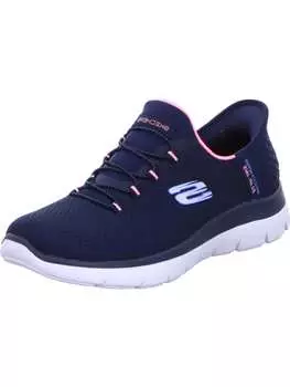 Тапочки Skechers, цвет navy/pink
