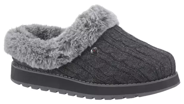 Тапочки Skechers "KEEPSAKES - ICE ANGEL", в вязаном виде, серый
