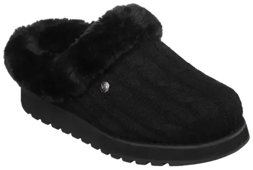 Тапочки Skechers "KEEPSAKES - ICE ANGEL", в вязаном виде, черный