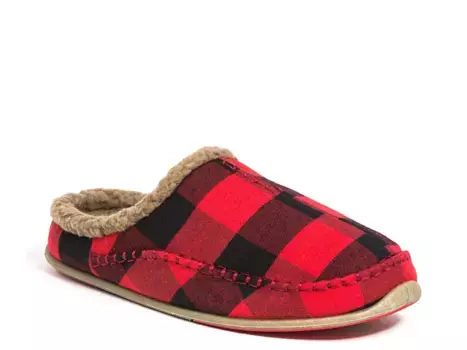 Тапочки Slipperooz Nordic Scuff Slipper Deer Stags, красный