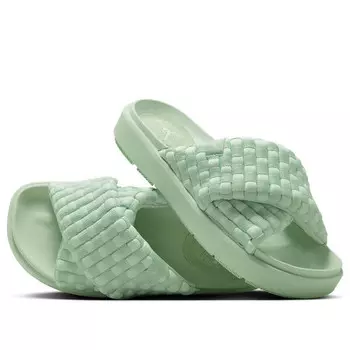 Тапочки София слайд Air Jordan, зеленый