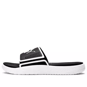 Тапочки softride slide 'white black' Puma, черный