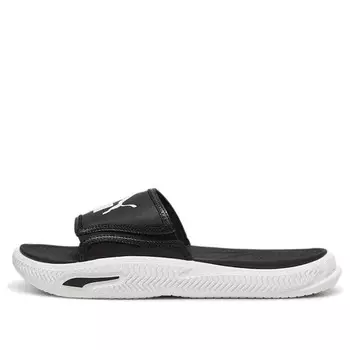 Тапочки softridepro slide 24 'black white' Puma, черный