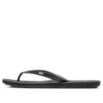 Тапочки solarsoft 2 flip flop 'black' Nike, черный