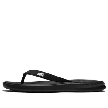 Тапочки solay thong 'black' Nike, черный