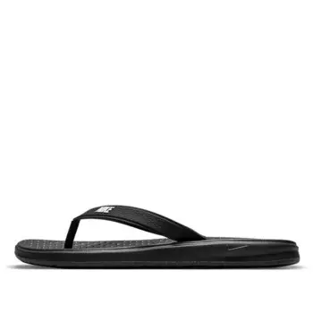 Тапочки solay thong 'black' Nike, черный
