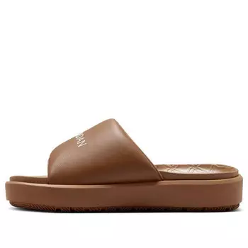 Тапочки sophia 'archaeo brown legend light brown sail' Air Jordan, коричневый