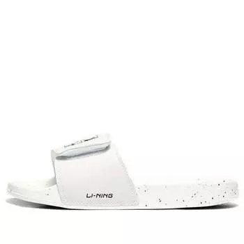 Тапочки спортивные слайдеры Li-Ning, белый