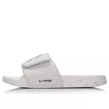 Тапочки спортивные слайдеры Li-Ning, белый
