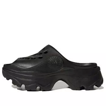 Тапочки stella mccartney x clog 'triple black' Adidas, черный