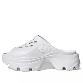 Тапочки stella mccartney x clog 'triple white' Adidas, белый