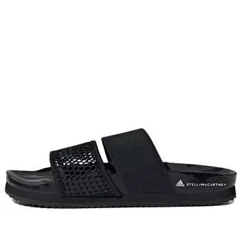 Тапочки stella mccartney x lette slide 'core black' Adidas, черный