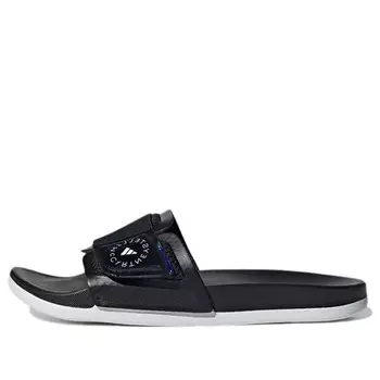 Тапочки stella mccartney x slide 'core black' Adidas, черный
