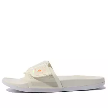 Тапочки stella mccartney x slide 'off white signal orange' Adidas, бежевый
