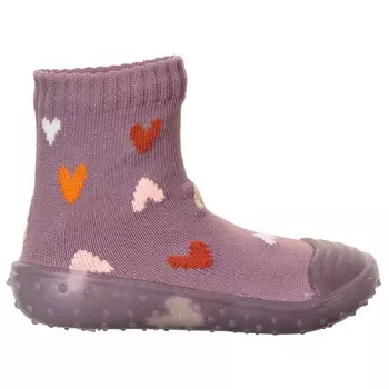 Тапочки Sterntaler Adventure-Socks Herzen, цвет Purple/Heart