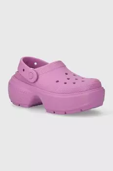Тапочки Stomp Slide Crocs, фиолетовый