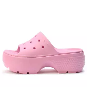 Тапочки stomp slides 'pink' Crocs, розовый