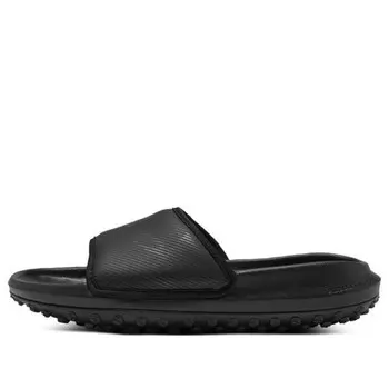 Тапочки summit 'triple black' Under Armour, черный