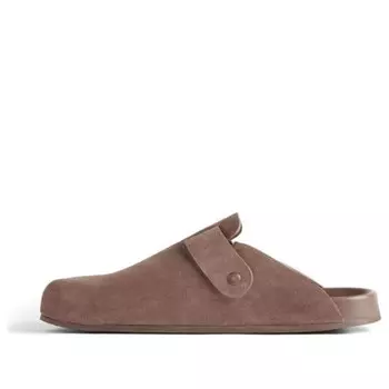 Тапочки sunday mules 'tan matte calfskin' Balenciaga, бежевый