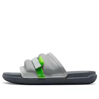 Тапочки super play slide 'silver green bean' Air Jordan, серый