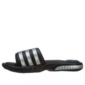 Тапочки superstar 3g slide /metallic silver/solid grey Adidas, черный