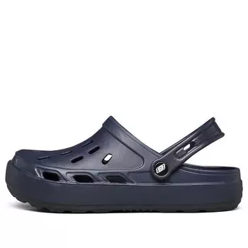 Тапочки swifters navy blue slippers Skechers, синий