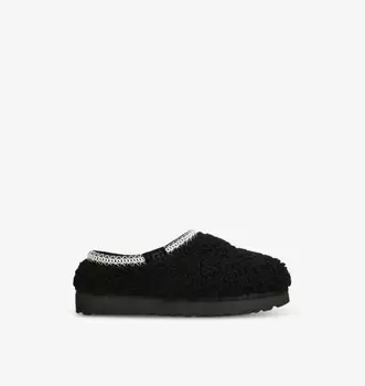 Тапочки Tasman maxi из овчины с кудрявыми краями Ugg, черный