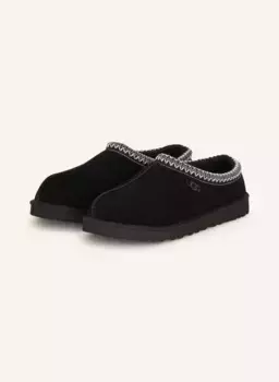 Тапочки tasman с натуральным мехом Ugg, черный