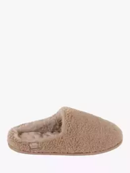 Тапочки totes Curly Fur Mule, бежевый