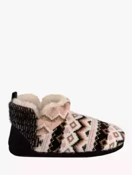 Тапочки totes Patchwork Fairisle Short Boot, разноцветный
