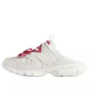 Тапочки track mules 'white red' Balenciaga, белый