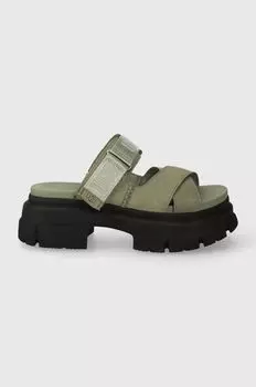 Тапочки UGG Ashton Slide из нубука Ugg, зеленый