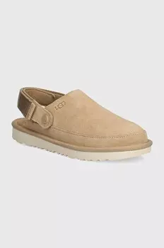 Тапочки UGG замшевые для мальчика GOLDENSTAR CLOG, бежевый