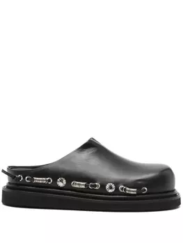 Тапочки, украшенные заклепками Toga Pulla, черный