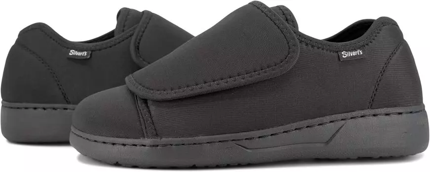 Тапочки Ultra Comfort Flex Neoprene Extra Wide Shoes Silverts, черный