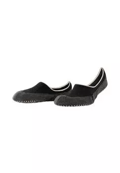 Тапочки унисекс - Cosyshoe, низкие, домашние тапочки, противоскользящие, пинетки, натуральная шерсть FALKE, темно-серый
