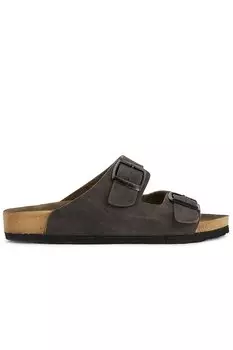 Тапочки унисекс LENS Коричневый нубук SLAZENGER