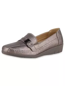 Тапочки VAN HILL Keils Amelia, цвет bronze metallic