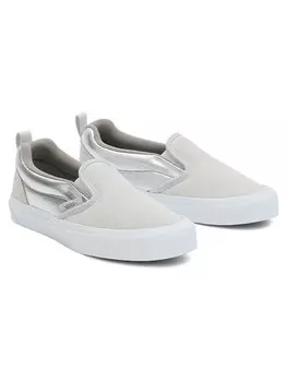 Тапочки Vans Leder-Slipper Knu, цвет Silber/Grau