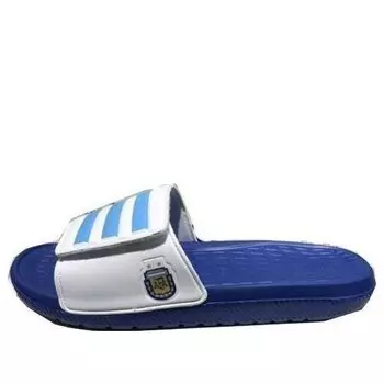 Тапочки velcro blue white slippers 'blue white' Adidas, синий